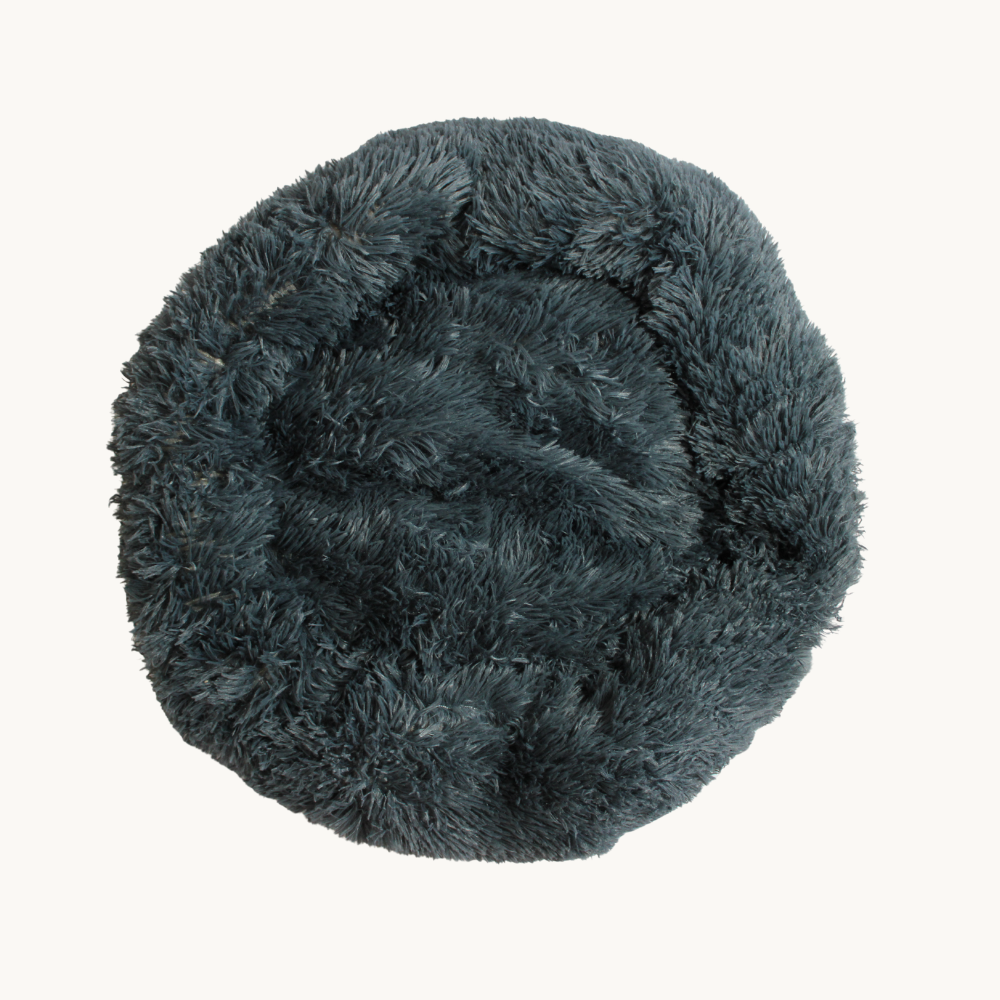 Pluche kattenmand Donut | Zacht kattenbed met verhoogde rand, 60 cm | Kattenstijl