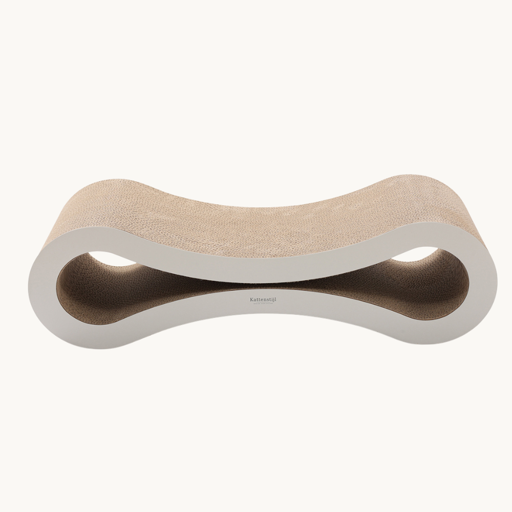 Krabkarton Infinity Lounge | Design kartonnen krabmeubel voor katten | Kattenstijl