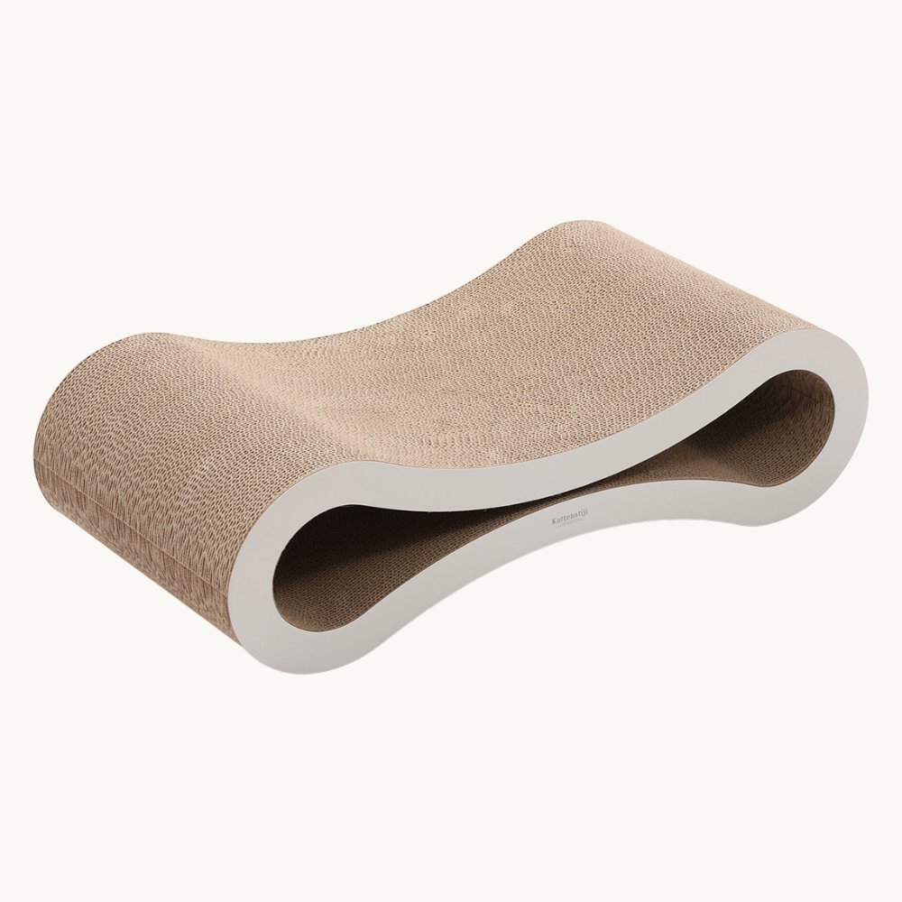 Krabkarton Infinity Lounge | Design kartonnen krabmeubel voor katten | Kattenstijl