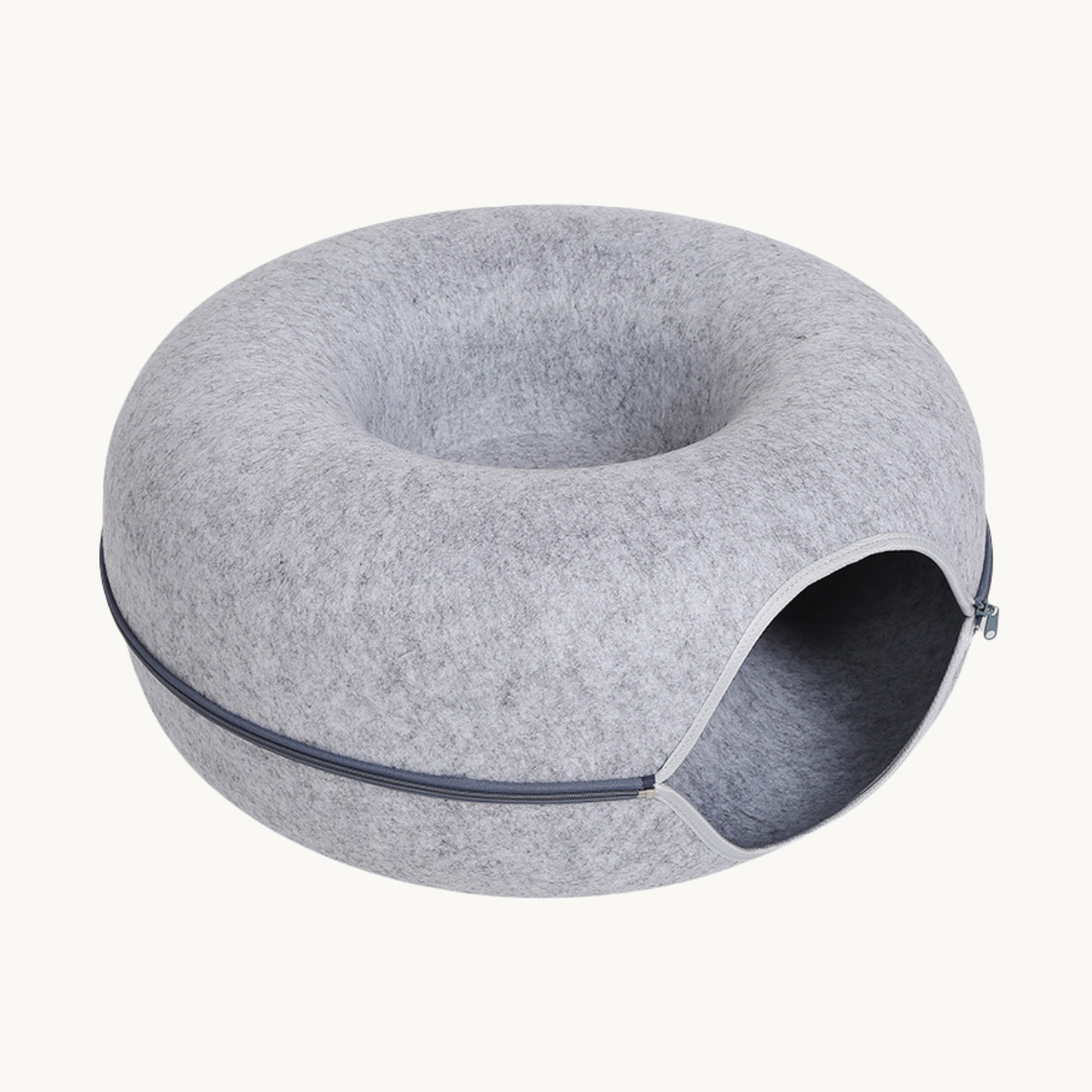 Vilten Kattenmand Donut | Kattentunnel & slaapplek in één | Kattenstijl
